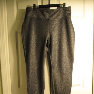 NWT Westbound Black Metallic Leggings Large